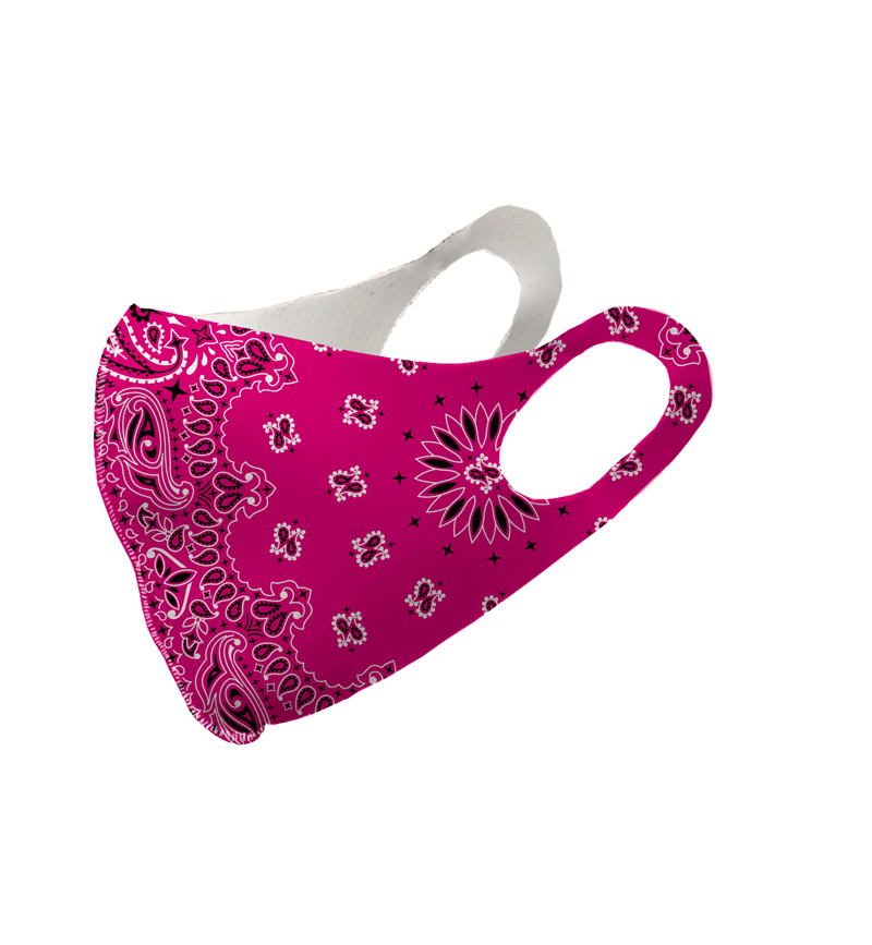 Pink Paisley Olson Face Mask