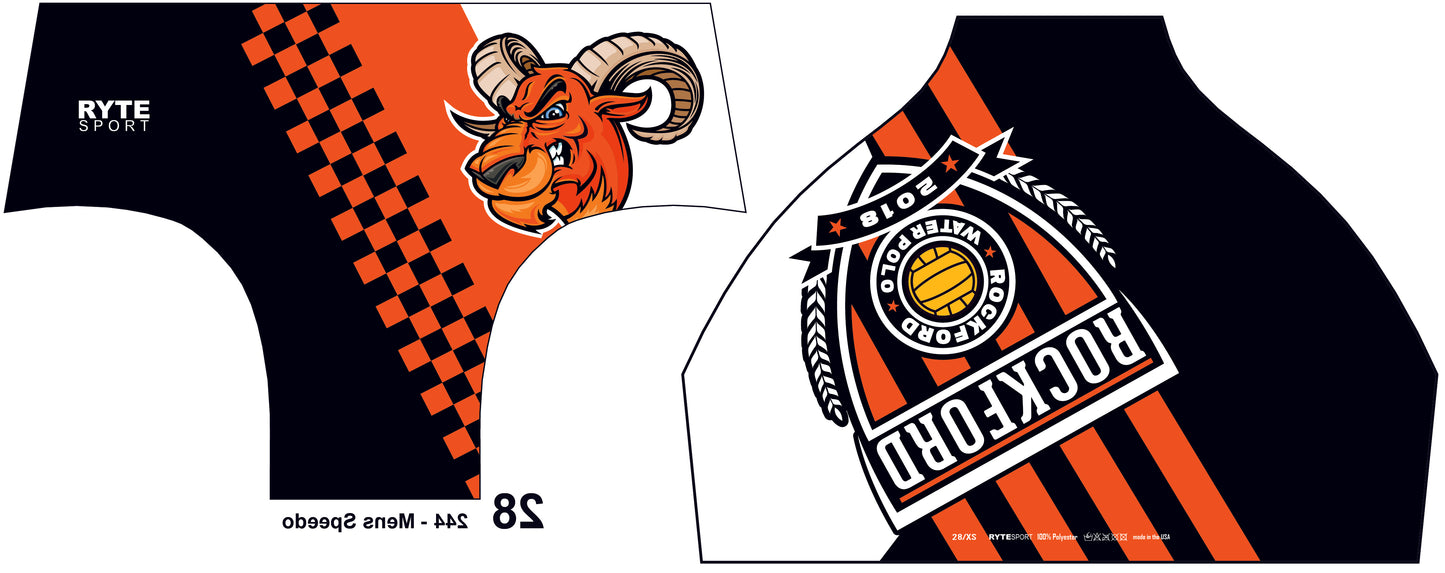 Rockford High School Custom Men's Swim & Water Polo Brief