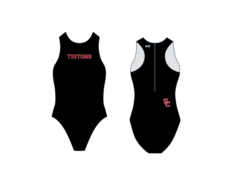 SC Tritons Custom Girls Water Polo Suit - Personalized