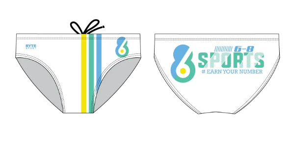 6-8 Sports Custom Men's Water Polo Brief