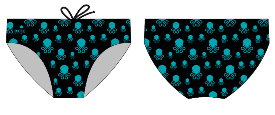Kraken Racing Custom Multi Logo Men's Swim Brief