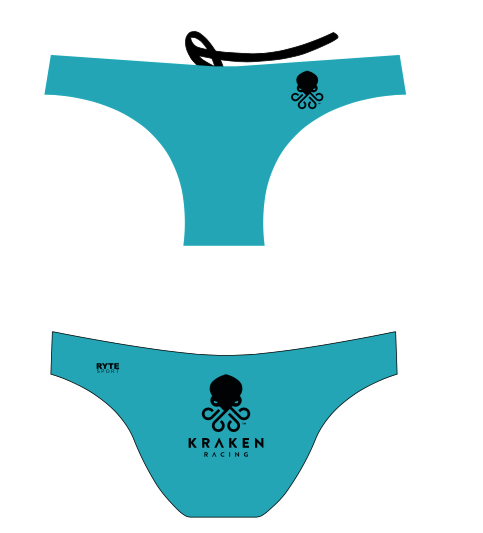Kraken Racing Custom Teal Bikini Bottom