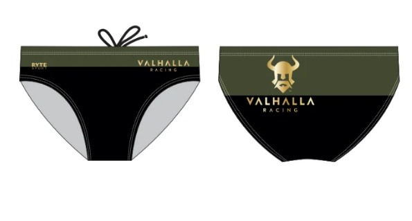 Valhalla Racing Custom Men's Swim Brief Back Logo