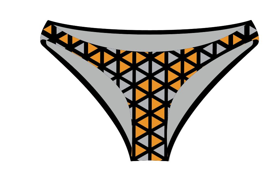 C26 Triangles Bikini Bottom