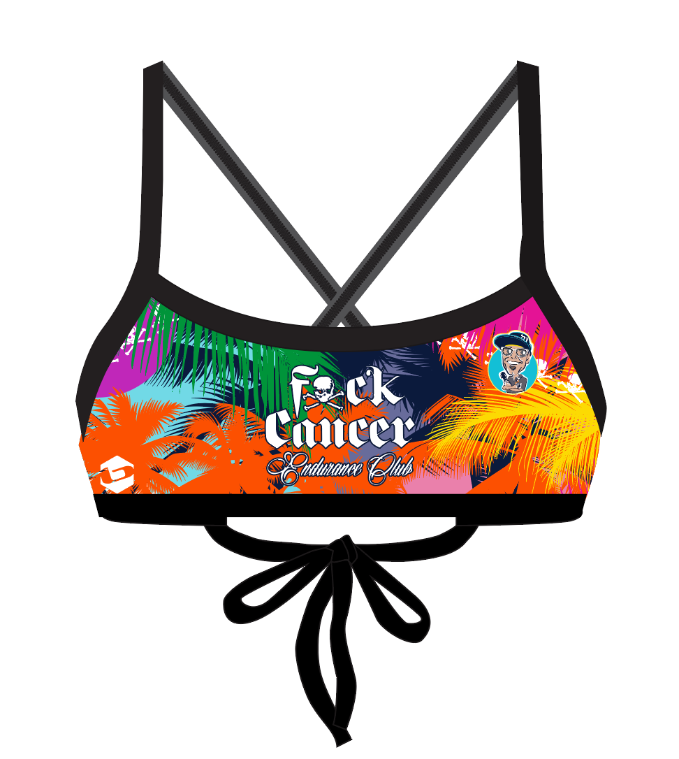 Fuck Cancer Tri Tie up top