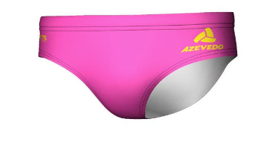 Azevedo Pink/Yellow Men's Water Polo Suit