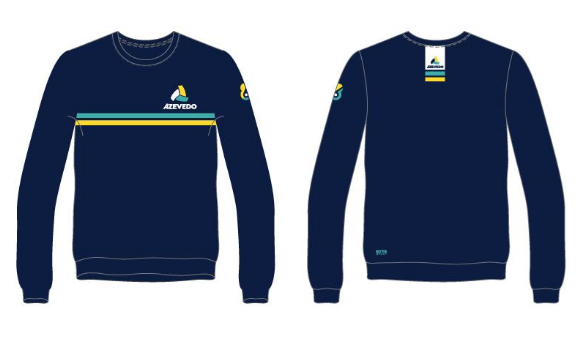 Azevedo Water Polo Navy Adult Unisex Crew-Neck Sweatshirt