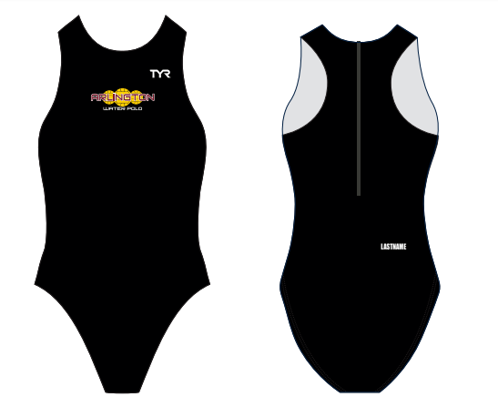 Arlington High School Water Polo 2019 Custom Black TYR Women's Water Polo Suit
