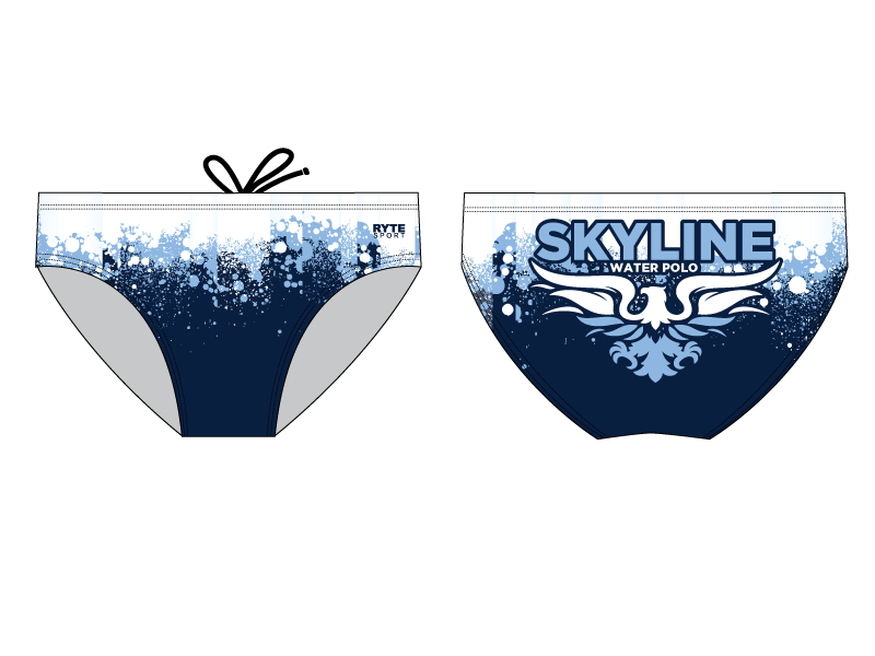 Skyline High School Water Polo 2019 Custom Men's Water Polo Brief - Personalized