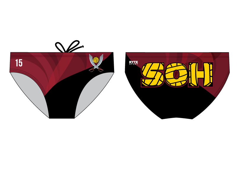 Southwest High School Custom Men's Water Polo Brief