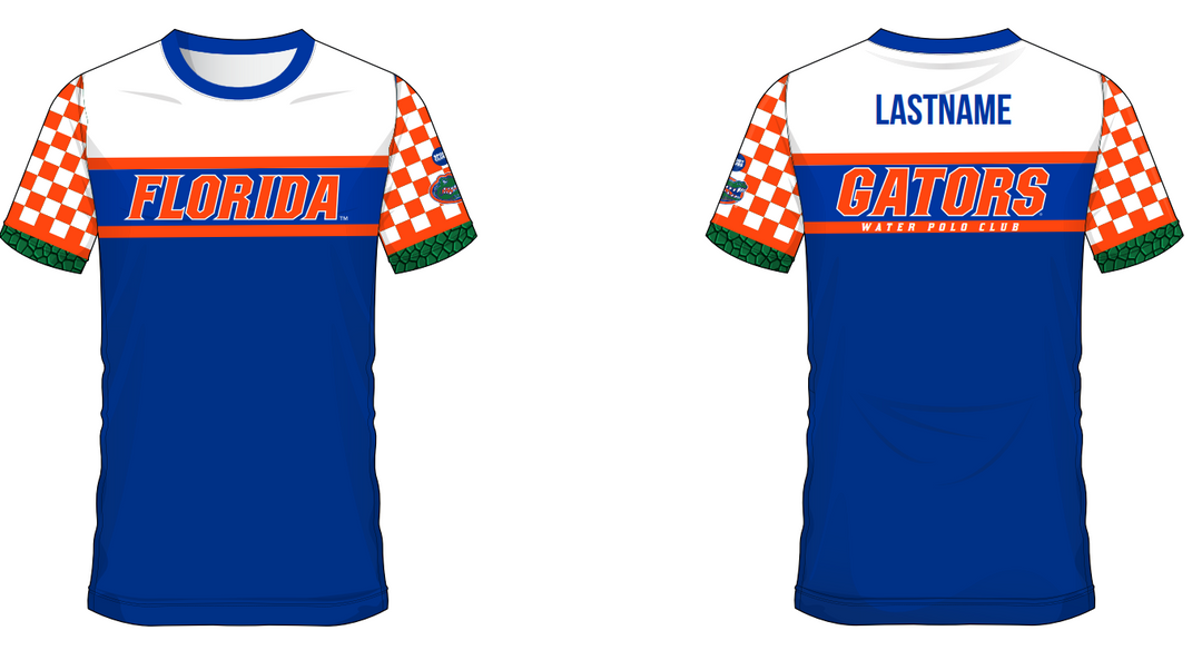 University of Florida Club Water Polo 2019 Blue Dry Fit Jersey - Personalized