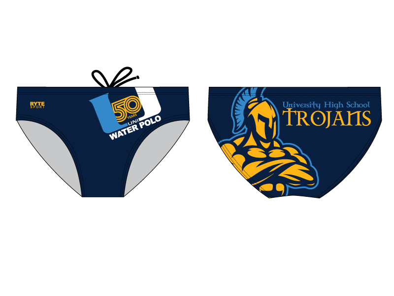 University High School Water Polo 2019 Custom Men's Water Polo Brief