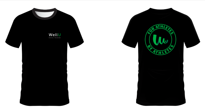 WellU Men's Black T-Shirt