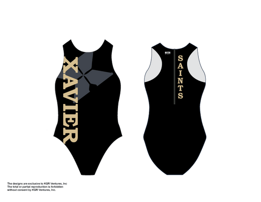 Xavier Prep High School Water Polo 2019 Custom Women's Water Polo Suit